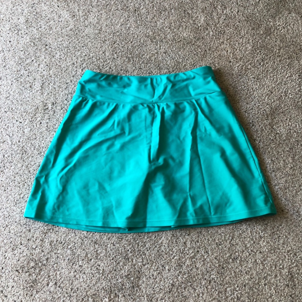 Calypsa Swim Skort - Teal - M - Modest